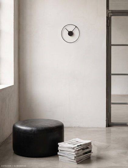 Stelton 851 Stelton Time Wall Clock Ø 30Cm Black 2 Lifestyle AI Modified