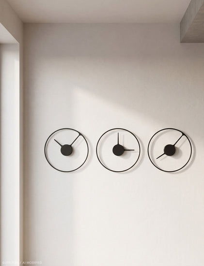 Stelton 851 Stelton Time Wall Clock Ø 30Cm Black 3 Lifestyle AI Modified