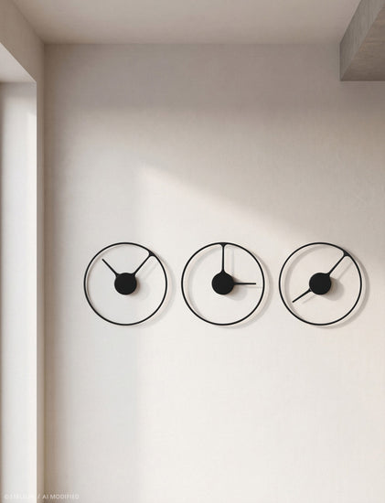 Stelton 851 Stelton Time Wall Clock Ø 30Cm Black 3 Lifestyle AI Modified (1)