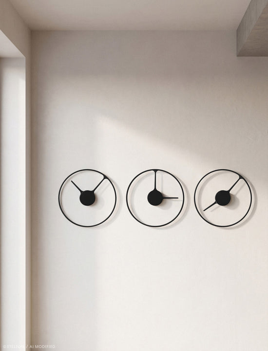 Stelton 851 Stelton Time Wall Clock Ø 30Cm Black 3 Lifestyle AI Modified (1)