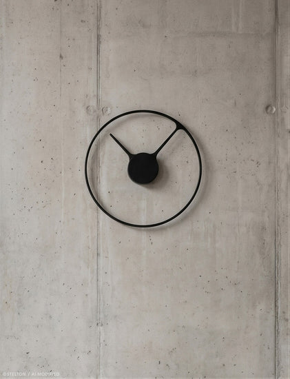 Stelton 851 Stelton Time Wall Clock Ø 30Cm Black 4 Lifestyle AI Modified